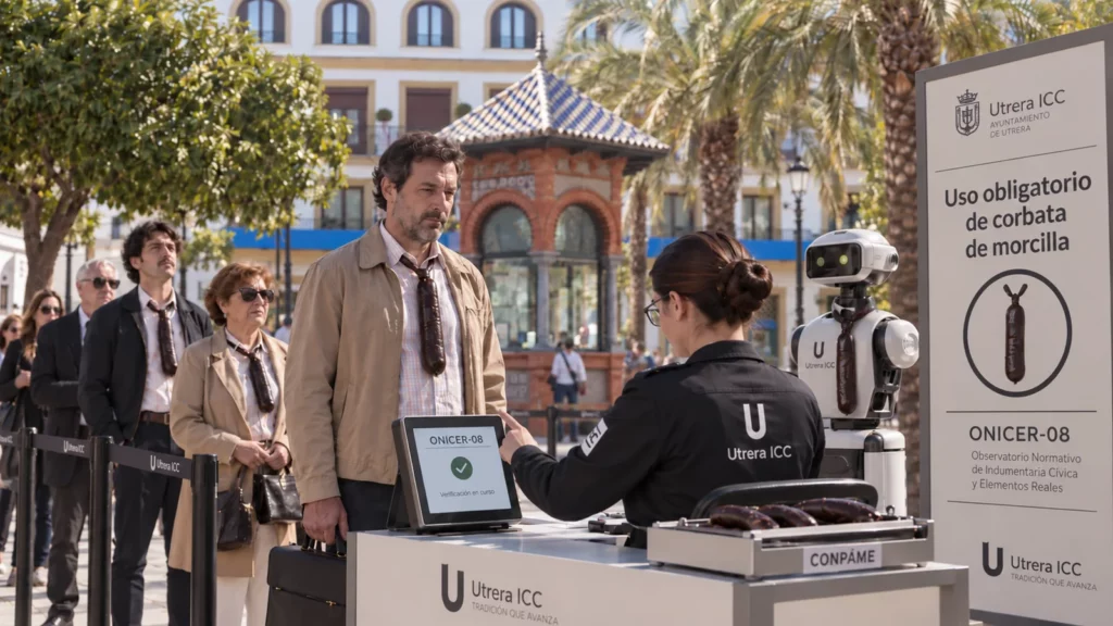 Control de Utrera ICC para verificar el uso obligatorio de corbata de morcilla