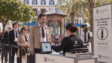 Control de Utrera ICC para verificar el uso obligatorio de corbata de morcilla